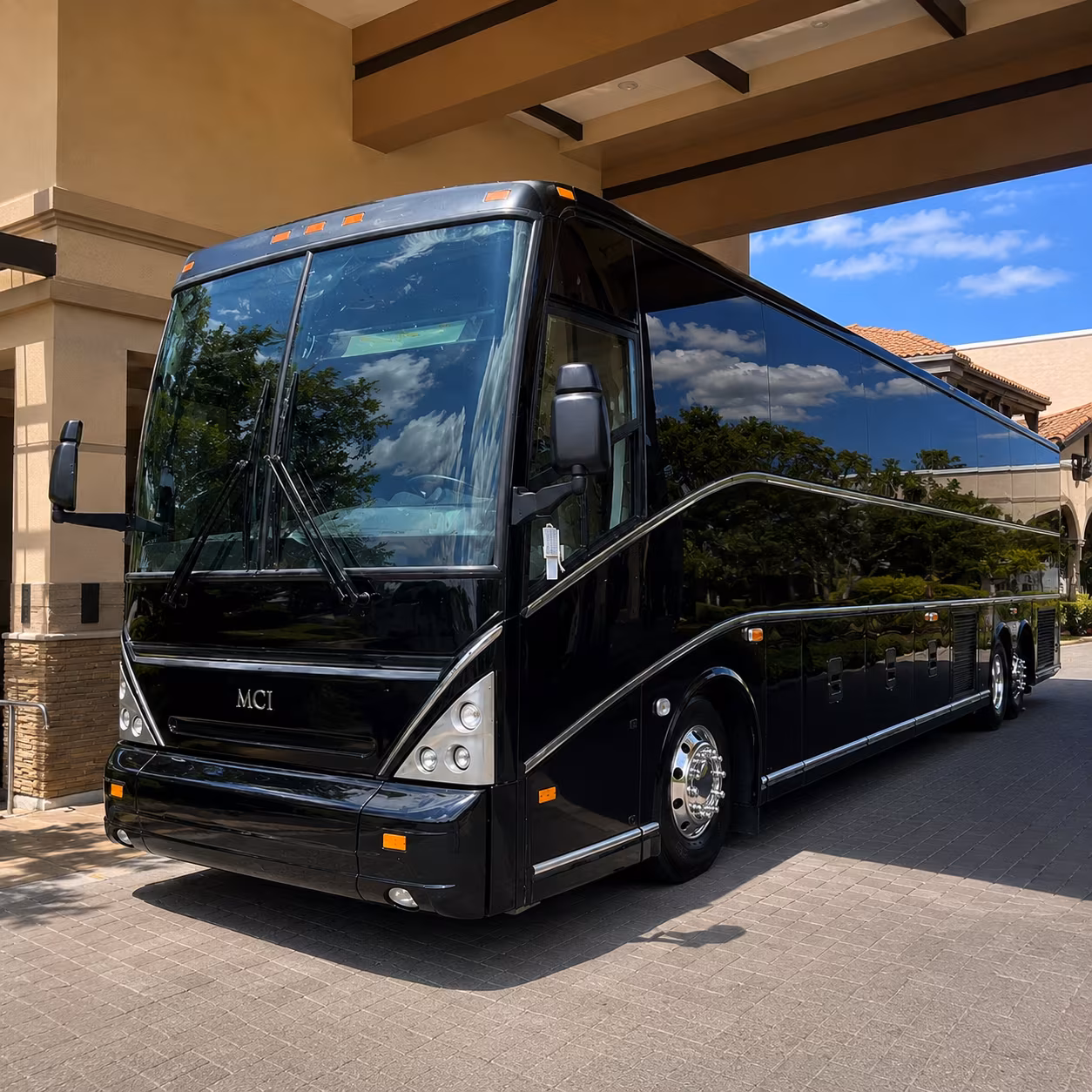 charter buses for corporate events and conferences at the lane events center