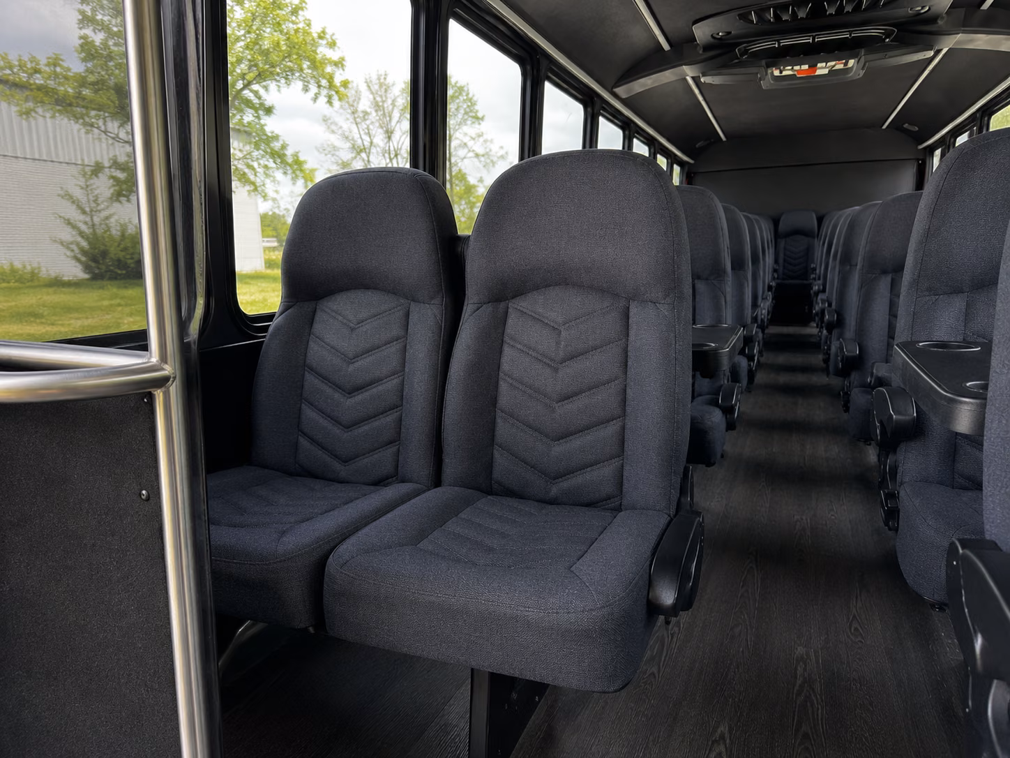 eugene 15 passenger minibus inside