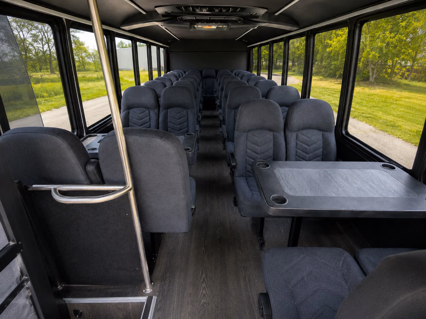 eugene 15 passenger minibus interior