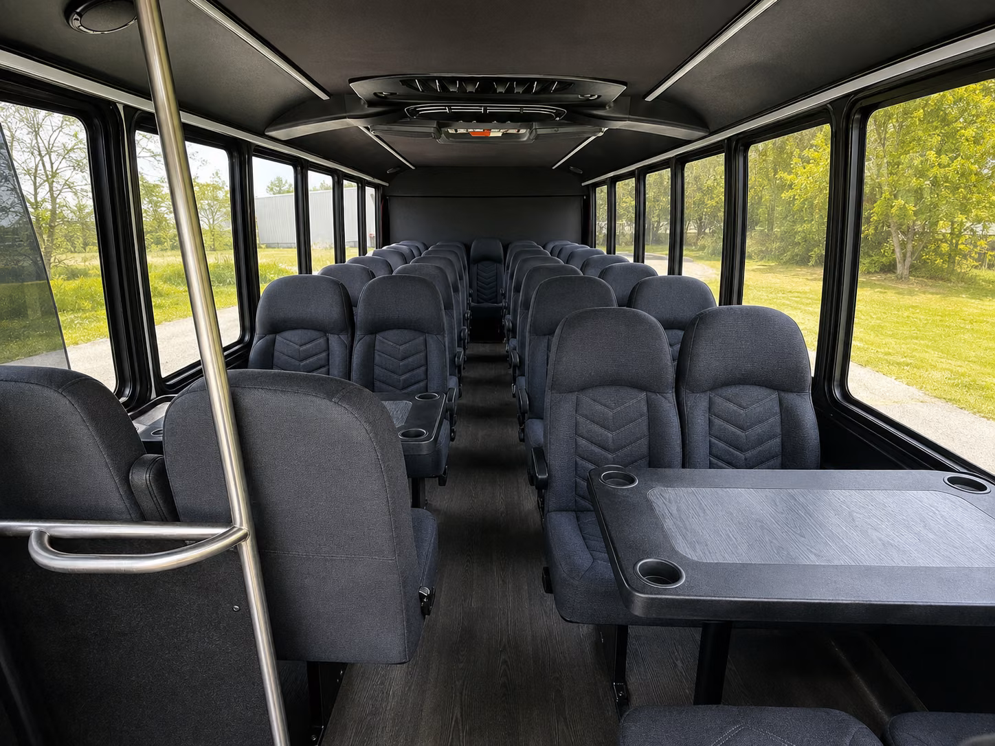 eugene 18 passenger minibus interior