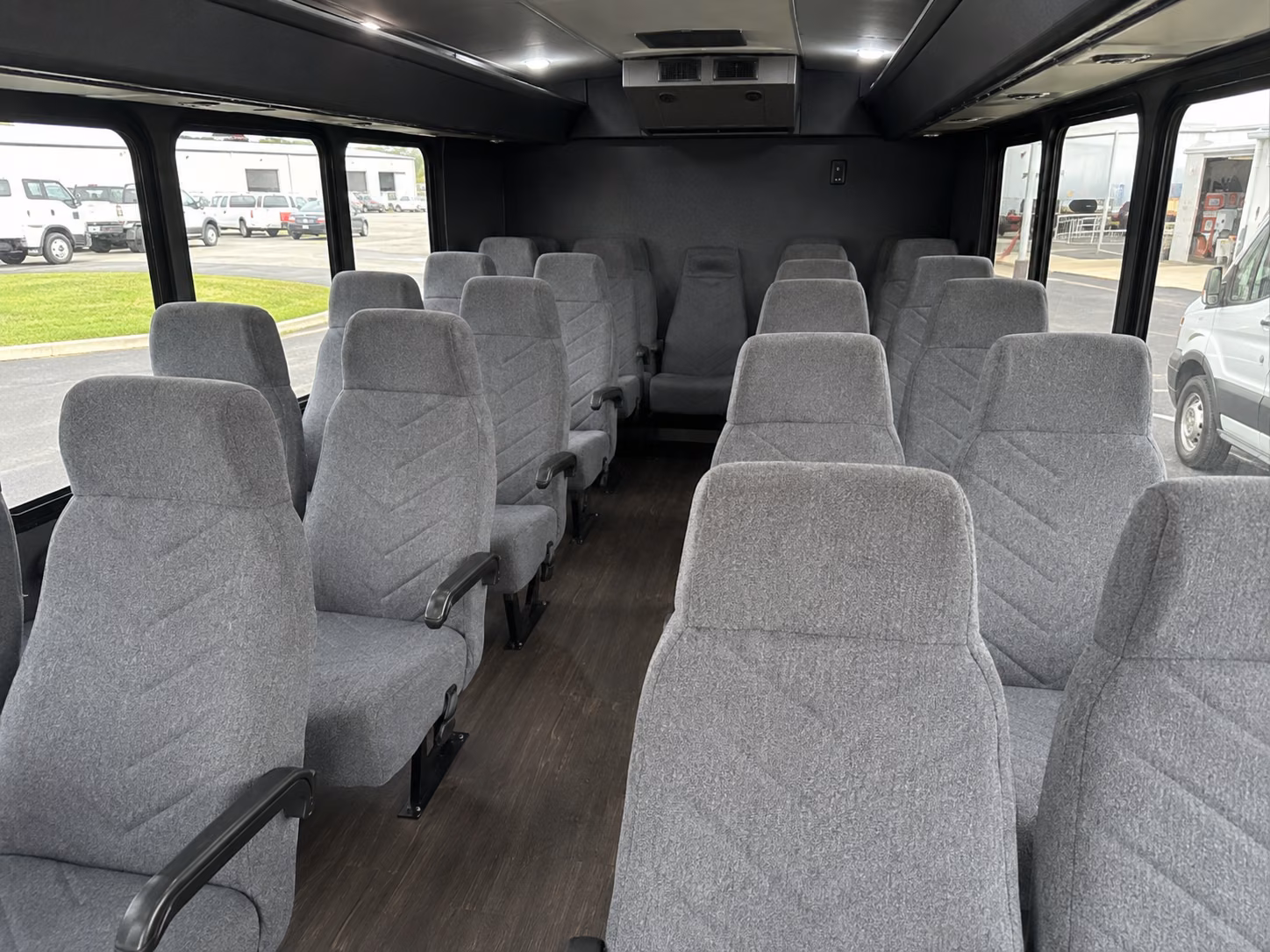 eugene 20 passenger minibus inside