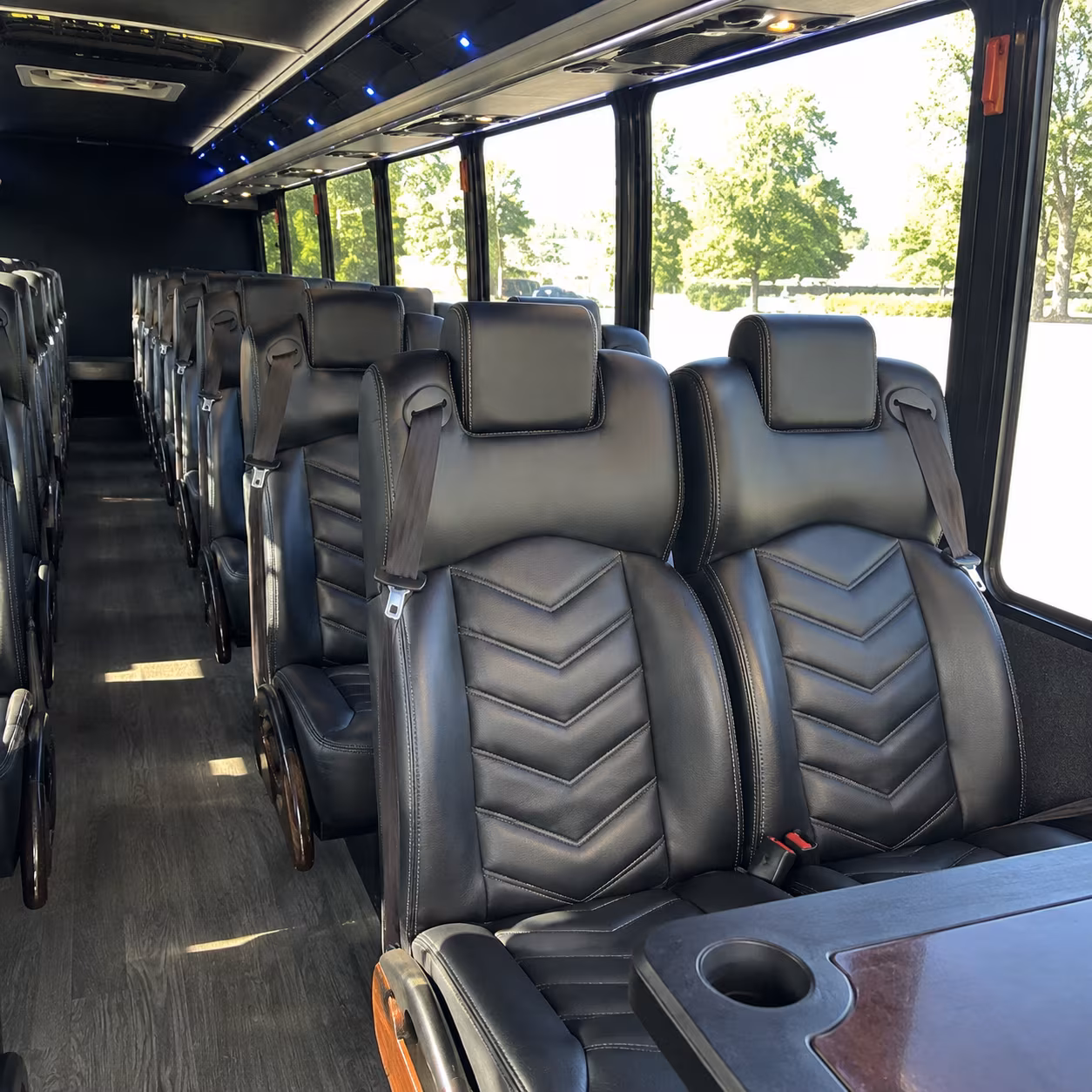 eugene 25 passenger minibus interior