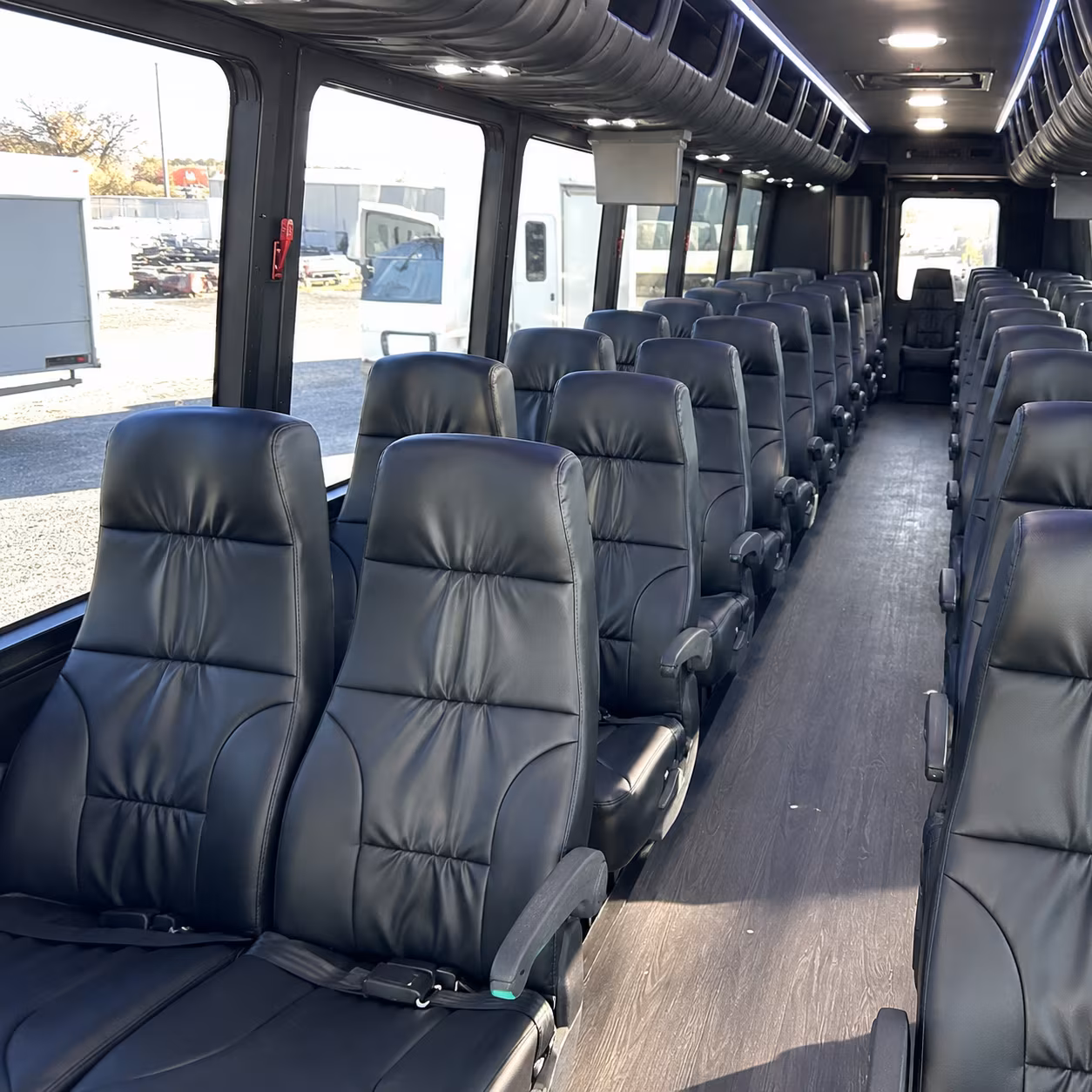 eugene 28 passenger minibus interior