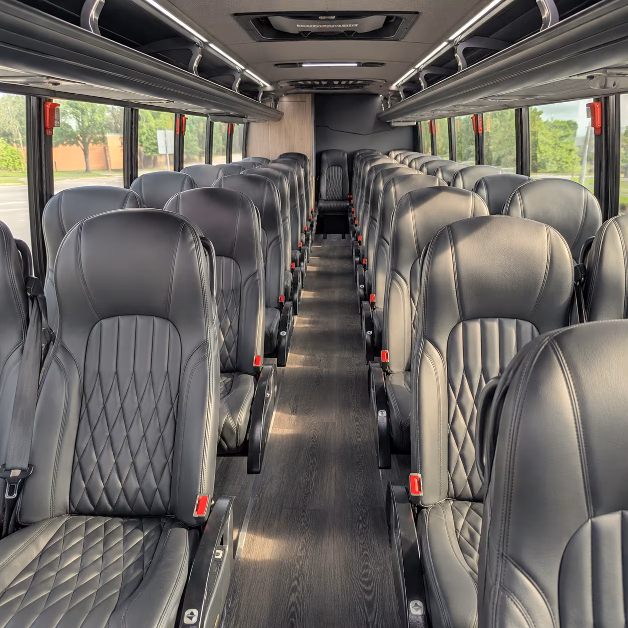 eugene 30 passenger minibus inside