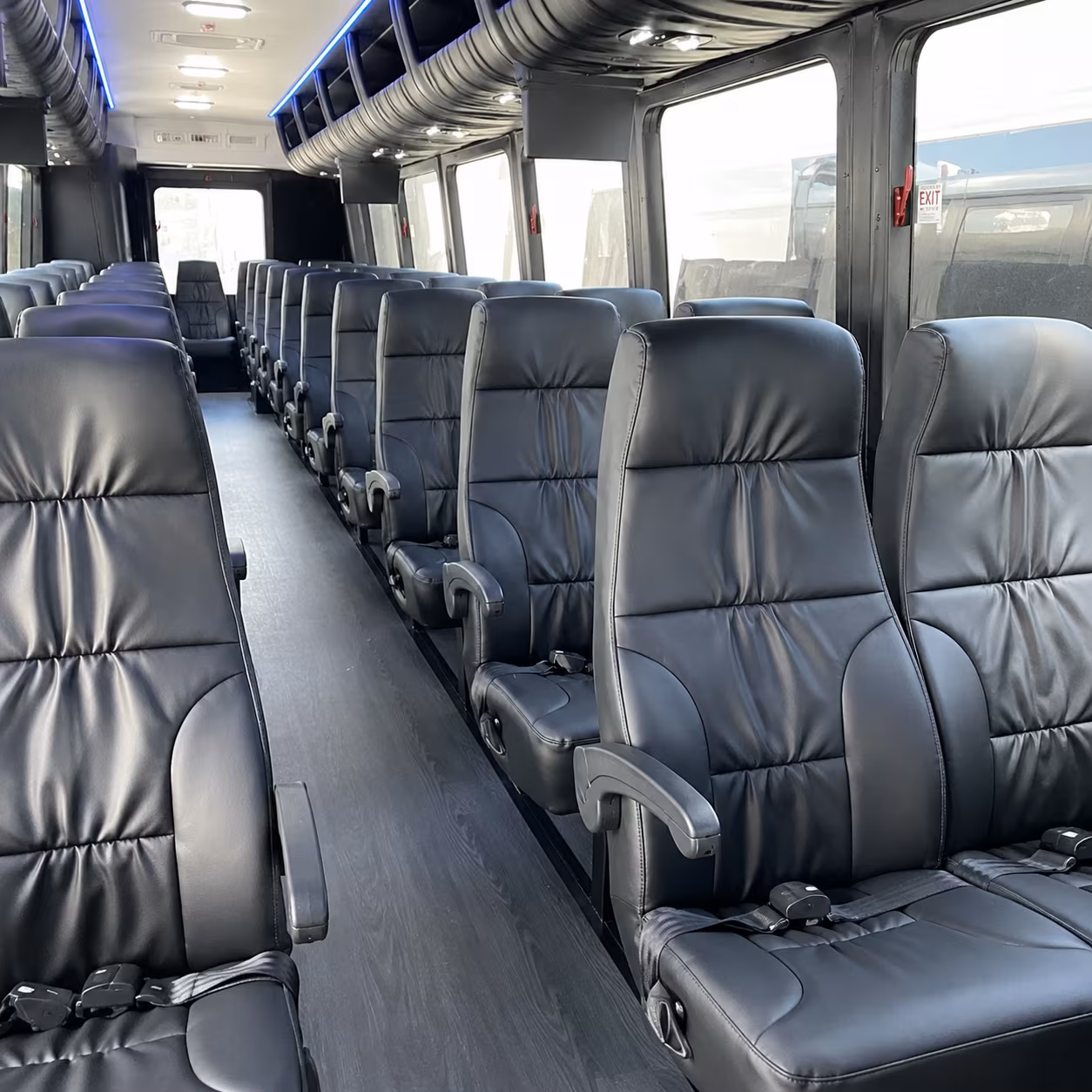 eugene 35 passenger minibus interior