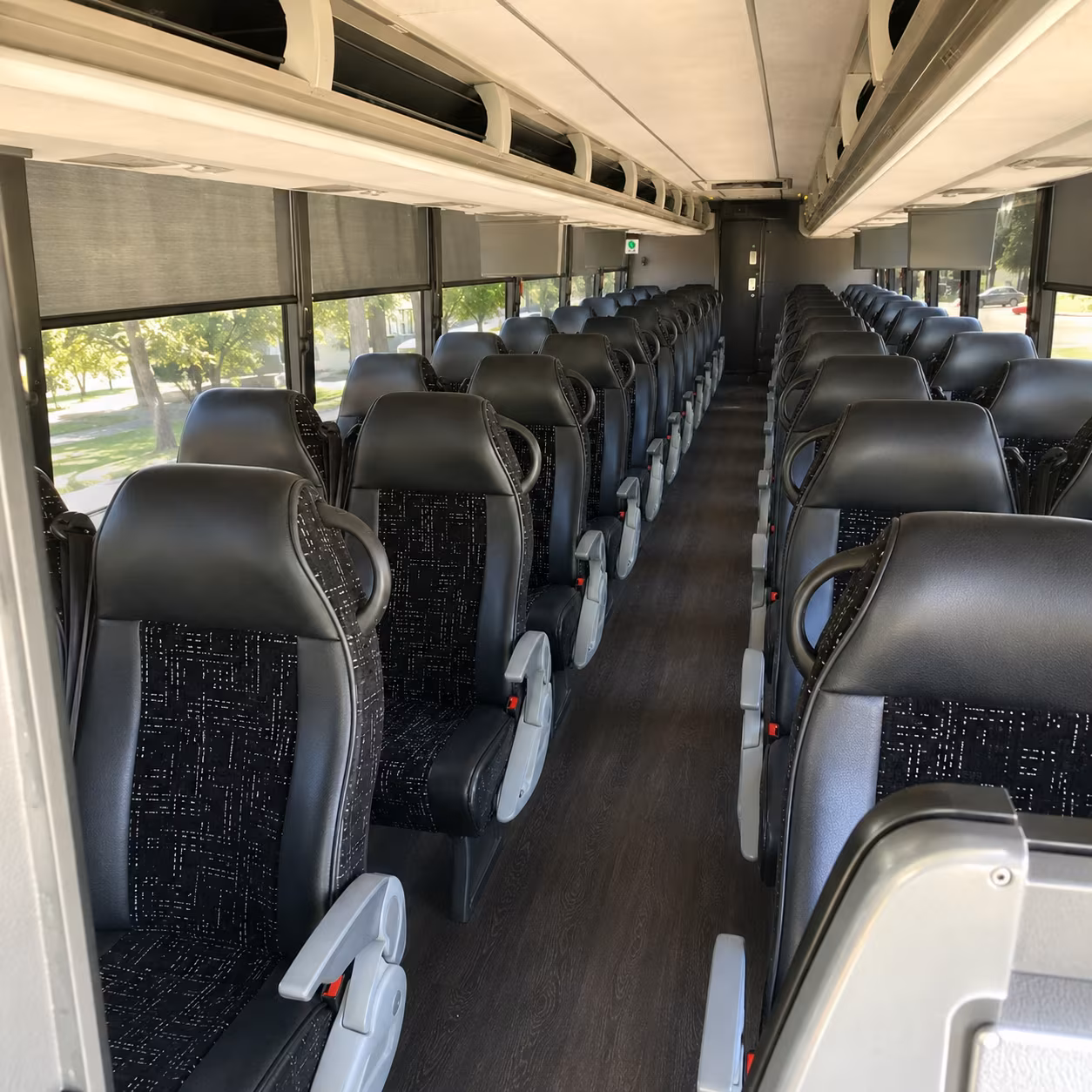 eugene 56 passenger charter bus interior