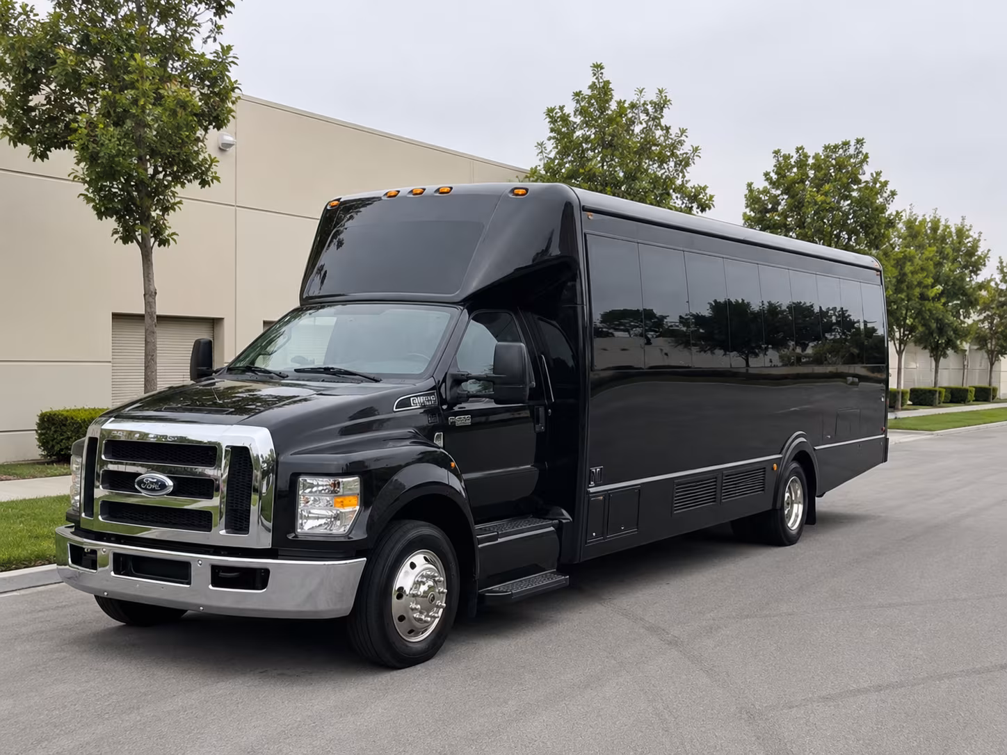 eugene corporate event employee shuttle party bus rental